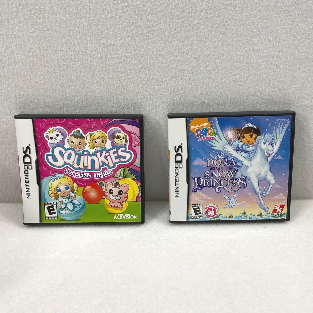 Nintendo DS Games Dora Saves the Snow Princess / Squinkies Surprise Inside